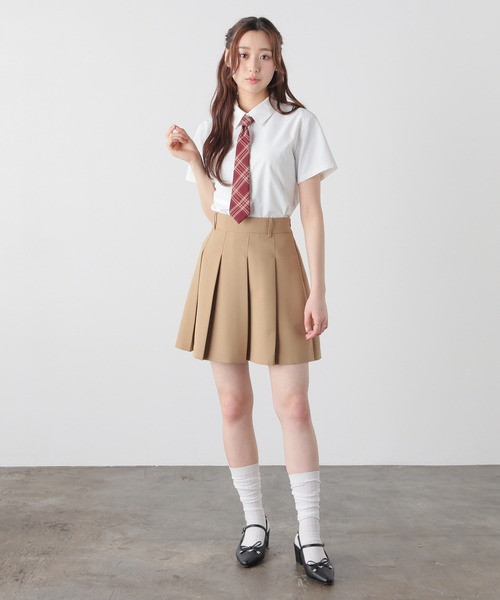 Honeys（ハニーズ）の「ネクタイ付シャツ（シャツ/ブラウス・レディース・ブルー系その他3/ホワイト/ブルー・L/M/S）」の4枚目の写真
