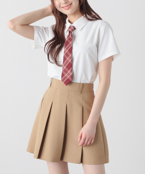 Honeys（ハニーズ）の「ネクタイ付シャツ（シャツ/ブラウス・レディース・ブルー系その他3/ホワイト/ブルー・L/M/S）」の5枚目の写真