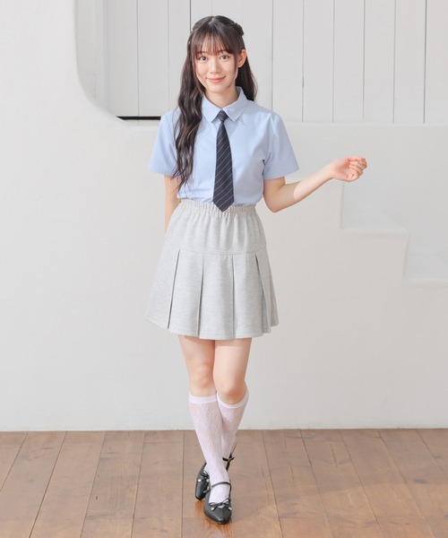 Honeys（ハニーズ）の「ネクタイ付シャツ（シャツ/ブラウス・レディース・ブルー系その他3/ホワイト/ブルー・L/M/S）」の8枚目の写真