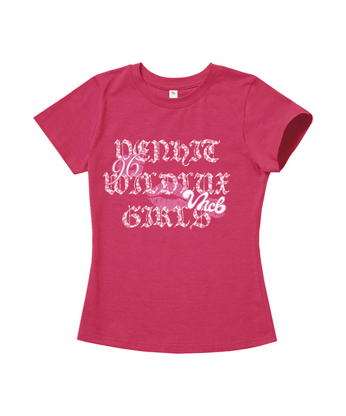 VENHIT(ベンヒット)の「kis3 スリムフィット半袖Tシャツ(Tシャツ/カットソー・レディース・ブラック/ホワイト/ピンク・SMALL/MEDIUM/LARGE)」の3枚目の写真