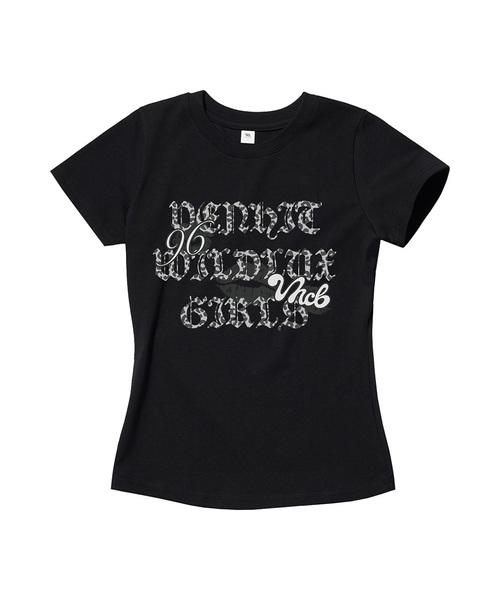VENHIT(ベンヒット)の「kis3 スリムフィット半袖Tシャツ(Tシャツ/カットソー・レディース・ブラック/ホワイト/ピンク・SMALL/MEDIUM/LARGE)」の2枚目の写真