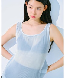 kiehtova | 【kiehtova】SOFT PLEATS SHEER TANK/ソフトプリーツシアータンク(タンクトップ)