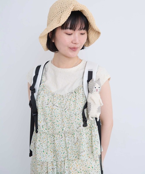 l'atelier du savon(アトリエドサボン)の「ぬいぐるみみたいなネコバッグ(トートバッグ・レディース・グレー/グリーン/ブラック/サックスブルー・FREE)」の11枚目の写真