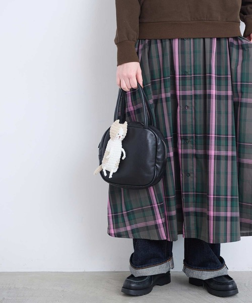 l'atelier du savon(アトリエドサボン)の「ぬいぐるみみたいなネコバッグ(トートバッグ・レディース・グレー/グリーン/ブラック/サックスブルー・FREE)」の22枚目の写真