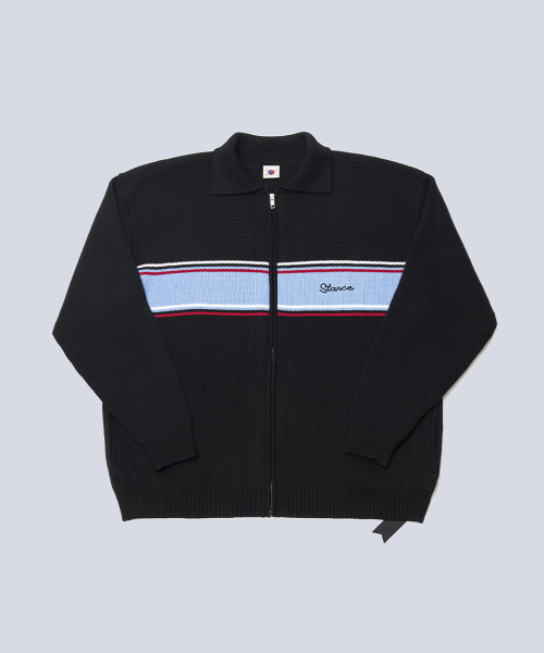 STANCE SEOUL(スタンス・ソウル)の「HORIZON ZIP-UP KNIT (BLACK)(ニット/セーター・レディース・その他・MEDIUM/SMALL)」の1枚目の写真