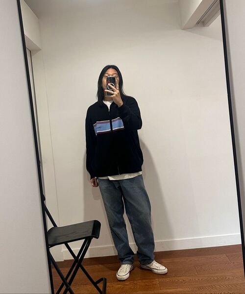 STANCE SEOUL(スタンス・ソウル)の「HORIZON ZIP-UP KNIT (BLACK)(ニット/セーター・レディース・その他・MEDIUM/SMALL)」の2枚目の写真