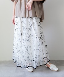 DOLLUPOOPS | Line Art Flare Skirt(ラインアートフレアスカート)(スカート)