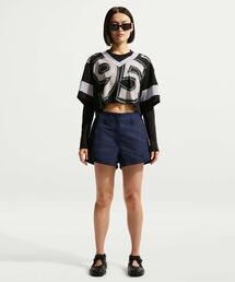 ナイキ スポーツウェア ウィメンズ ハイウェスト 6cm ショートパンツ / Nike Sportswear Women's High-Waisted 2" Shorts IF0517-410 Midnight Navy