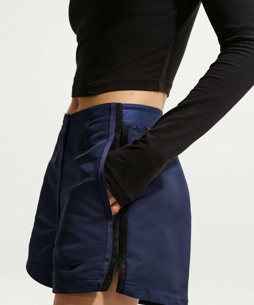 NIKE(ナイキ)の「ナイキ スポーツウェア ウィメンズ ハイウェスト 6cm ショートパンツ / Nike Sportswear Women's High-Waisted 2" Shorts IF0517-410 Midnight Navy(その他パンツ・レディース・ネイビー・XL/XS/L/M/S)」の4枚目の写真