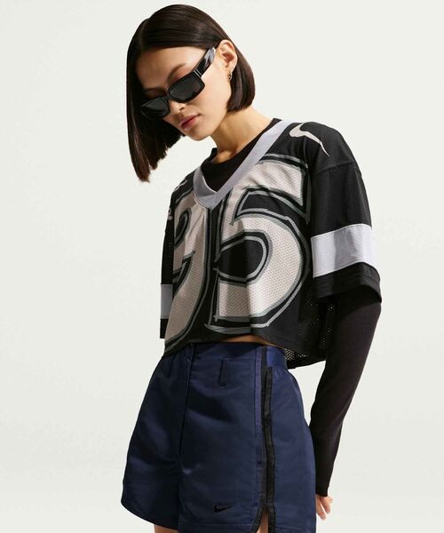 NIKE(ナイキ)の「ナイキ スポーツウェア ウィメンズ ハイウェスト 6cm ショートパンツ / Nike Sportswear Women's High-Waisted 2" Shorts IF0517-410 Midnight Navy(その他パンツ・レディース・ネイビー・XL/XS/L/M/S)」の3枚目の写真