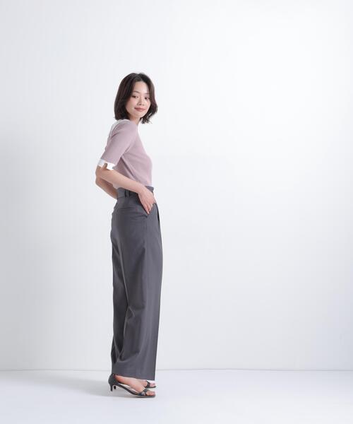 NATURAL BEAUTY BASIC（ナチュラルビューティーベーシック）の「レースカラーニット（ニット/セーター・レディース・ブラック/ベージュ/グレー・ﾌﾘ-）」の20枚目の写真