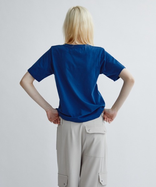 ANF.MUU(アンフムー)の「アートフロッキープリントT(Tシャツ/カットソー・レディース・ピンク/ホワイト/ブルー・FREE)」の12枚目の写真