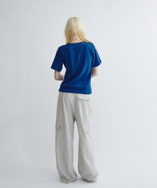 ANF.MUU(アンフムー)の「アートフロッキープリントT(Tシャツ/カットソー・レディース・ピンク/ホワイト/ブルー・FREE)」の6枚目の写真