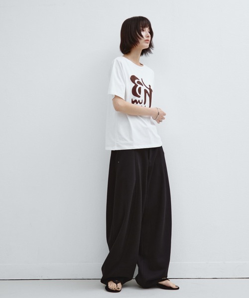 ANF.MUU(アンフムー)の「アートフロッキープリントT(Tシャツ/カットソー・レディース・ピンク/ホワイト/ブルー・FREE)」の16枚目の写真