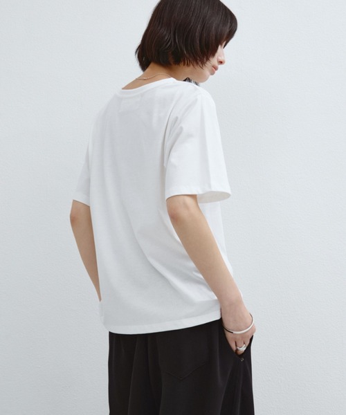 ANF.MUU(アンフムー)の「アートフロッキープリントT(Tシャツ/カットソー・レディース・ピンク/ホワイト/ブルー・FREE)」の14枚目の写真