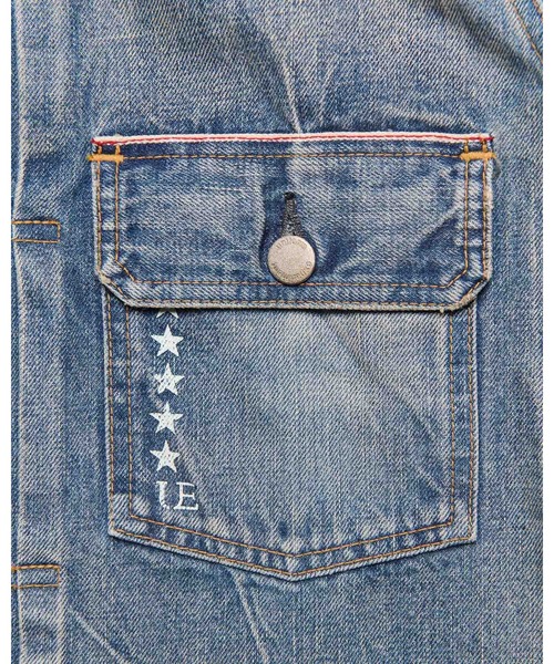 uniform experiment(ユニフォームエクスペリメント)の「DAMAGED DENIM TRUCKER JACKET(デニムジャケット・メンズ・インディゴブルー・2/3/4/5/1)」の6枚目の写真