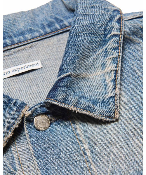 uniform experiment(ユニフォームエクスペリメント)の「DAMAGED DENIM TRUCKER JACKET(デニムジャケット・メンズ・インディゴブルー・2/3/4/5/1)」の9枚目の写真