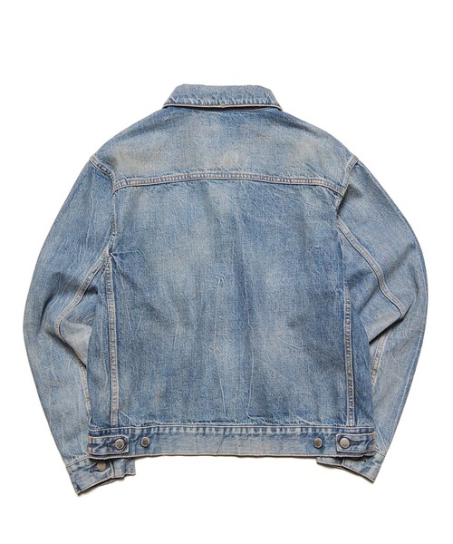 uniform experiment(ユニフォームエクスペリメント)の「DAMAGED DENIM TRUCKER JACKET(デニムジャケット・メンズ・インディゴブルー・2/3/4/5/1)」の4枚目の写真