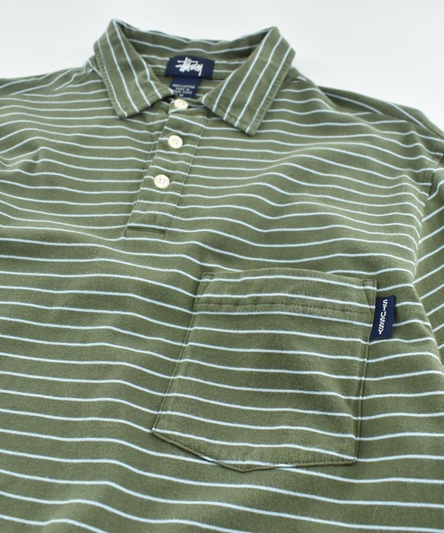 STUSSY(ステューシー)の「【USED】90’s Old Stussy ポロシャツ(シャツ/ブラウス・メンズ・オリーブ・MEDIUM)」の2枚目の写真