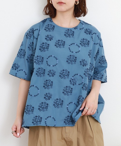 Emago(イマゴ)の「EMAGO 花ドット刺繍ブラウス(シャツ/ブラウス・レディース・ホワイト・FREE)」の21枚目の写真