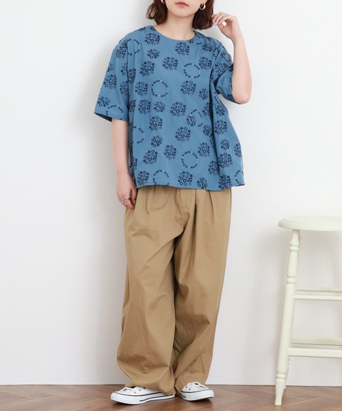 Emago(イマゴ)の「EMAGO 花ドット刺繍ブラウス(シャツ/ブラウス・レディース・ホワイト・FREE)」の19枚目の写真