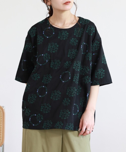 Emago(イマゴ)の「EMAGO 花ドット刺繍ブラウス(シャツ/ブラウス・レディース・ホワイト・FREE)」の11枚目の写真
