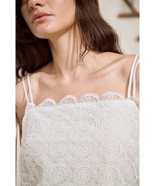 Estella.K（エステラケー）の「Joanna Lace Dress サークルパターンレースドレス（ワンピース・レディース・ホワイト/ブラック/ピンク・FREE）」の10枚目の写真