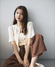 PROPORTION BODY DRESSING | 半袖ニットジャケット / 1216274700(カーディガン/ボレロ)
