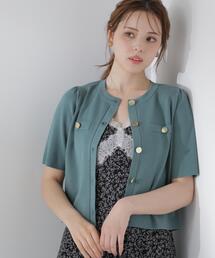 PROPORTION BODY DRESSING | 半袖ニットジャケット / 1216274700(カーディガン/ボレロ)