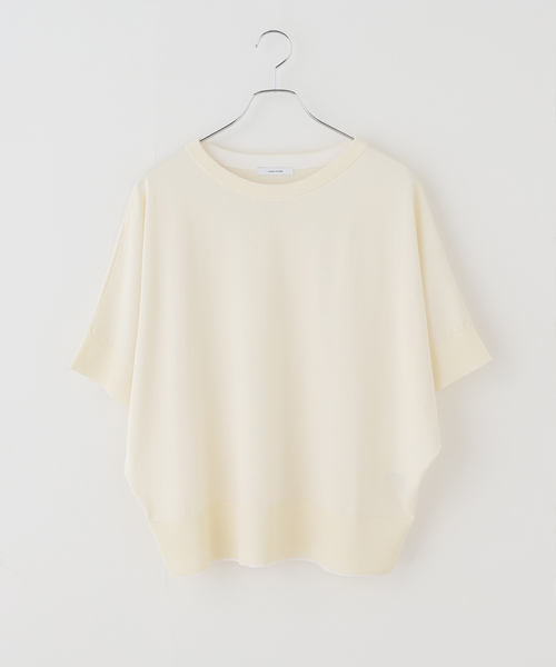 JOURNAL STANDARD(ジャーナルスタンダード)の「《追加2》【UVカット/洗える/接触冷感】WASHABLE COOL UV ドルマンプルオーバー(ニット/セーター・レディース・ブラック/アイボリー/サックスブルー・FREE)」の2枚目の写真