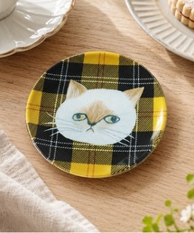 MILLION CARATS(�~���I���J���b�c)�́y�����K���X�E12cm�z�sMatsuo Miyuki�t - Glass plate 12cm - �l�R�ƃ`�F�b�N�������킢�������ȃK���X�M(�H��)