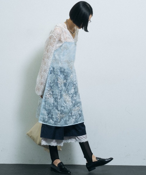 yae(ヤエ)の「Petticoat layered pants / ペチコートレイヤードハーフパンツ(その他パンツ・レディース・ライトグレー/ネイビー・36/38)」の14枚目の写真