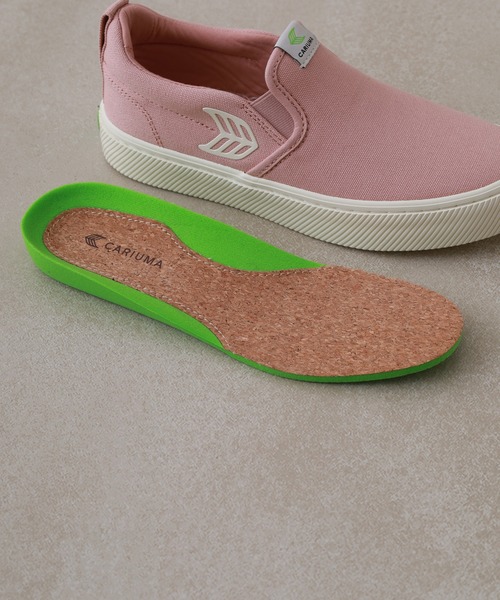 CARIUMA(カリウマ)の「SLIP-ON Canvas Logo スリッポン キャンバス ロゴ(スニーカー・メンズ・ブラック/ピンク・US-6/US-7/US8/US8.5/US-7h)」の12枚目の写真