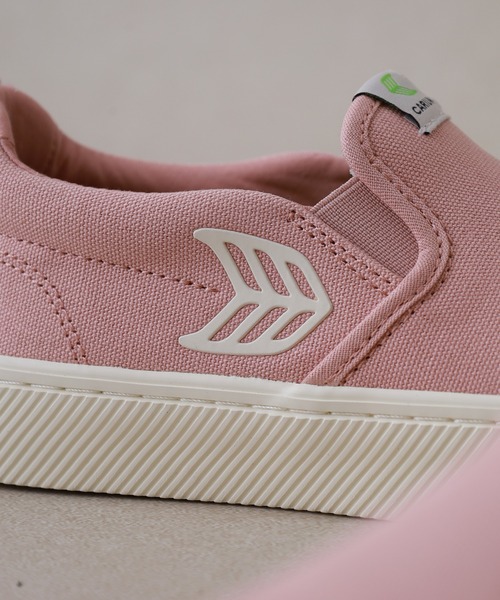 CARIUMA(カリウマ)の「SLIP-ON Canvas Logo スリッポン キャンバス ロゴ(スニーカー・メンズ・ブラック/ピンク・US-6/US-7/US8/US8.5/US-7h)」の7枚目の写真