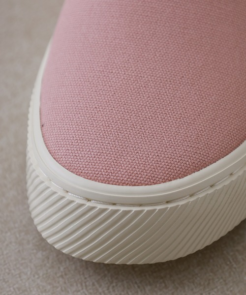 CARIUMA(カリウマ)の「SLIP-ON Canvas Logo スリッポン キャンバス ロゴ(スニーカー・メンズ・ブラック/ピンク・US-6/US-7/US8/US8.5/US-7h)」の10枚目の写真