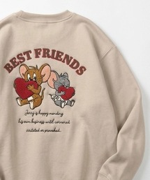 2026AW Tom and Jerry/トムとジェリー 別注 オーバーサイズ ワンポイント サガラ刺繍 スウェットトレーナー レディース メンズ