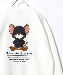 2026AW Tom and Jerry/トムとジェリー 別注 オーバーサイズ ワンポイント サガラ刺繍 スウェットトレーナー レディース メンズ