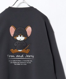 2026AW Tom and Jerry/トムとジェリー 別注 オーバーサイズ ワンポイント サガラ刺繍 スウェットトレーナー レディース メンズ