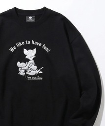 2026AW Tom and Jerry/トムとジェリー 別注 オーバーサイズ ワンポイント サガラ刺繍 スウェットトレーナー レディース メンズ