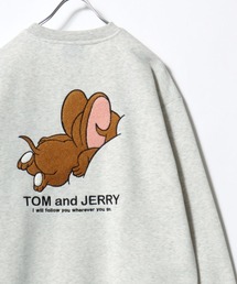 2026AW Tom and Jerry/トムとジェリー 別注 オーバーサイズ ワンポイント サガラ刺繍 スウェットトレーナー レディース メンズ
