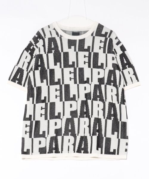 ARCHIVER(アーカイバ)の「【RES】【MMMM】ダブルジャガードニット PARALLEL、CHAIN、 TEE(Tシャツ/カットソー・メンズ・ホワイト・LARGE)」の1枚目の写真