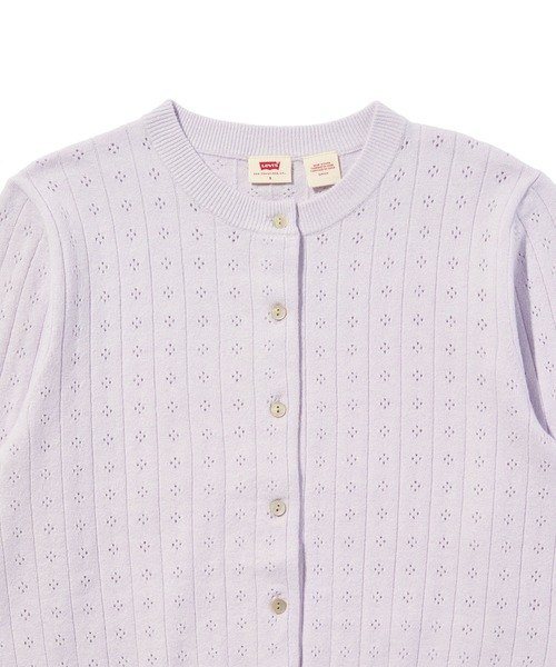 Levi's(リーバイス)の「Levi's/リーバイス スーパーソフト ポインテール クルーネックカーディガン(カーディガン/ボレロ・レディース・パープル・XS/S/M)」の6枚目の写真