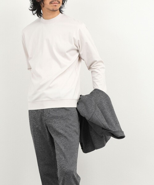 NOLLEY’S(ノーリーズ)の「《ビジカジ対応》シルケットスムース クルーネック ドレスロンT 26AW(Tシャツ/カットソー・メンズ・ダークパープル/ホワイト/ライトベージュ/グレー・XL/L/S/XXL/M)」の20枚目の写真