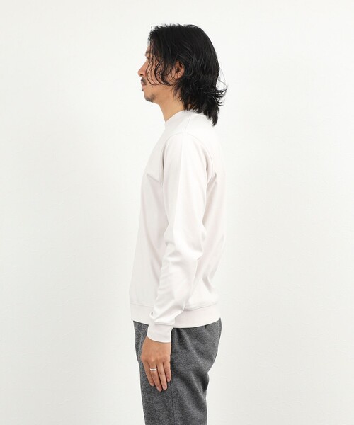 NOLLEY’S(ノーリーズ)の「《ビジカジ対応》シルケットスムース クルーネック ドレスロンT 26AW(Tシャツ/カットソー・メンズ・ダークパープル/ホワイト/ライトベージュ/グレー・XL/L/S/XXL/M)」の7枚目の写真