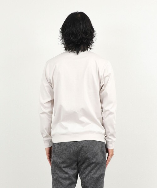 NOLLEY’S(ノーリーズ)の「《ビジカジ対応》シルケットスムース クルーネック ドレスロンT 26AW(Tシャツ/カットソー・メンズ・ダークパープル/ホワイト/ライトベージュ/グレー・XL/L/S/XXL/M)」の8枚目の写真