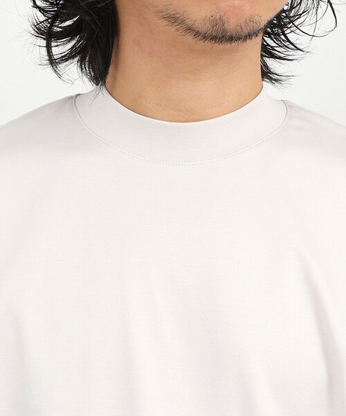 NOLLEY’S(ノーリーズ)の「《ビジカジ対応》シルケットスムース クルーネック ドレスロンT 26AW(Tシャツ/カットソー・メンズ・ダークパープル/ホワイト/ライトベージュ/グレー・XL/L/S/XXL/M)」の9枚目の写真