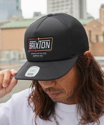 BRIXTON(ブリクストン)の「BRIXTON/ブリクストン CALDWELL NP HP TRUCKER H フラットバイザー メッシュトラッカーキャップ スナップバック ストリート メンズ レディース ユニセックス 2026年 夏 夏服スケーター(キャップ)」