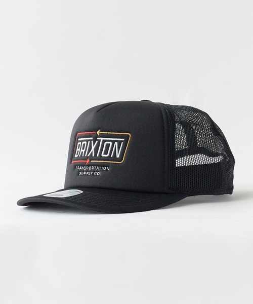 BRIXTON(ブリクストン)の「BRIXTON/ブリクストン CALDWELL NP HP TRUCKER H フラットバイザー メッシュトラッカーキャップ スナップバック ストリート メンズ レディース ユニセックス 2026年 夏 夏服スケーター(キャップ・メンズ・ブラック/グリーン・ONE SIZE)」の3枚目の写真
