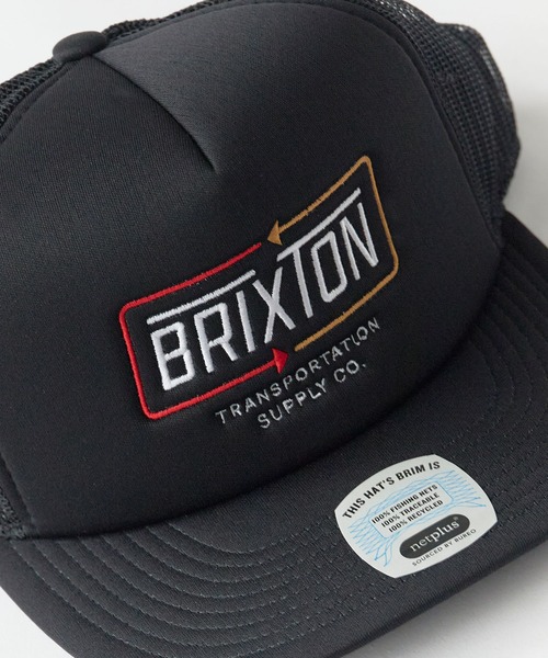 BRIXTON(ブリクストン)の「BRIXTON/ブリクストン CALDWELL NP HP TRUCKER H フラットバイザー メッシュトラッカーキャップ スナップバック ストリート メンズ レディース ユニセックス 2026年 夏 夏服スケーター(キャップ・メンズ・ブラック/グリーン・ONE SIZE)」の5枚目の写真