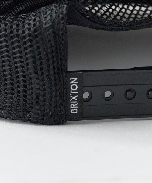 BRIXTON(ブリクストン)の「BRIXTON/ブリクストン CALDWELL NP HP TRUCKER H フラットバイザー メッシュトラッカーキャップ スナップバック ストリート メンズ レディース ユニセックス 2026年 夏 夏服スケーター(キャップ・メンズ・ブラック/グリーン・ONE SIZE)」の6枚目の写真